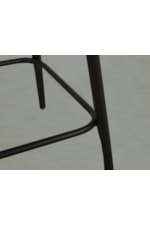 International Furniture Direct Tamesis Contemporary 30" Upholstered Bar Stool with Metal Frame