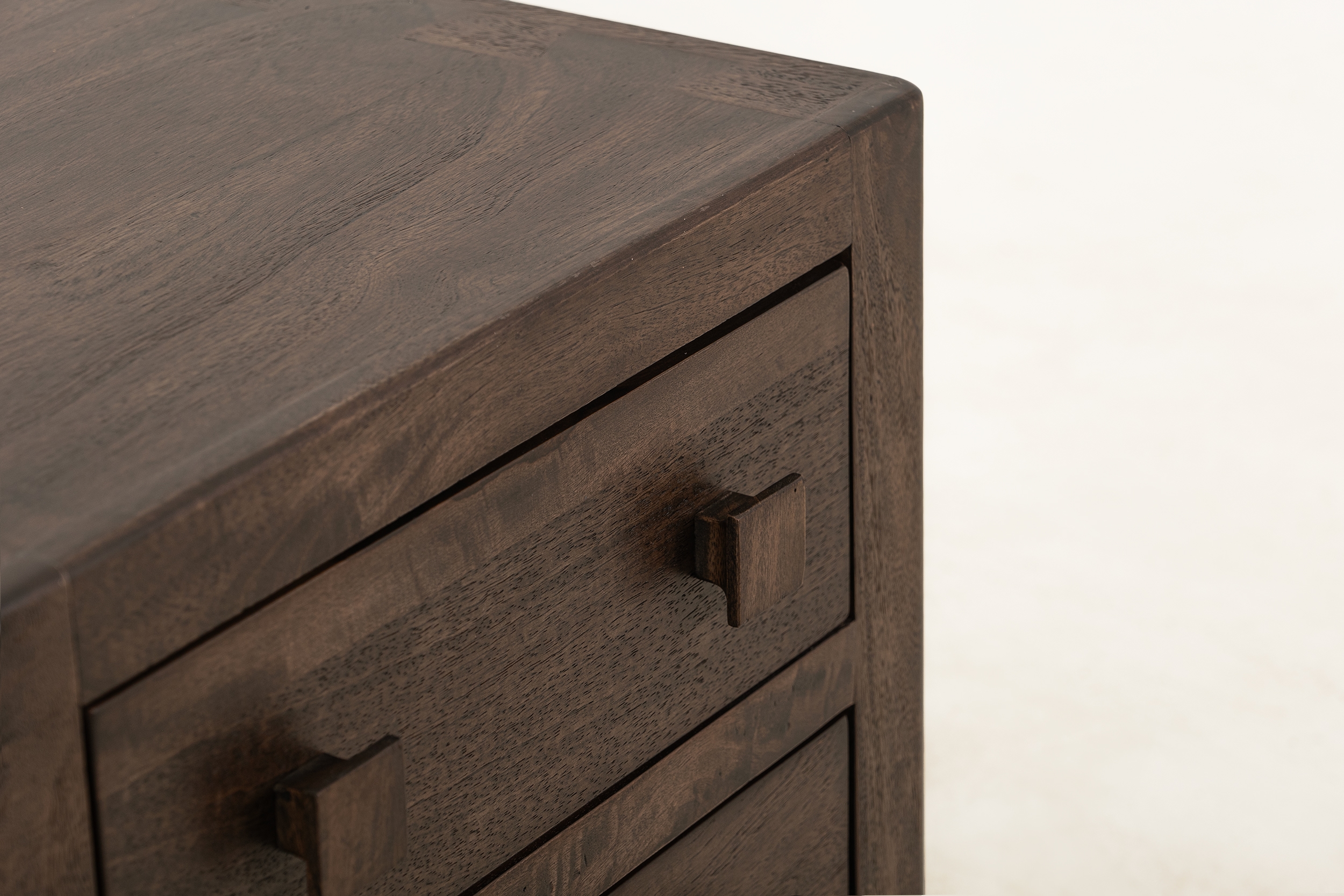 International Furniture Direct Dark Atenas 2-Drawer Nightstand