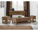 Direct Design Company Walnut 1-Drawer Chairside Table