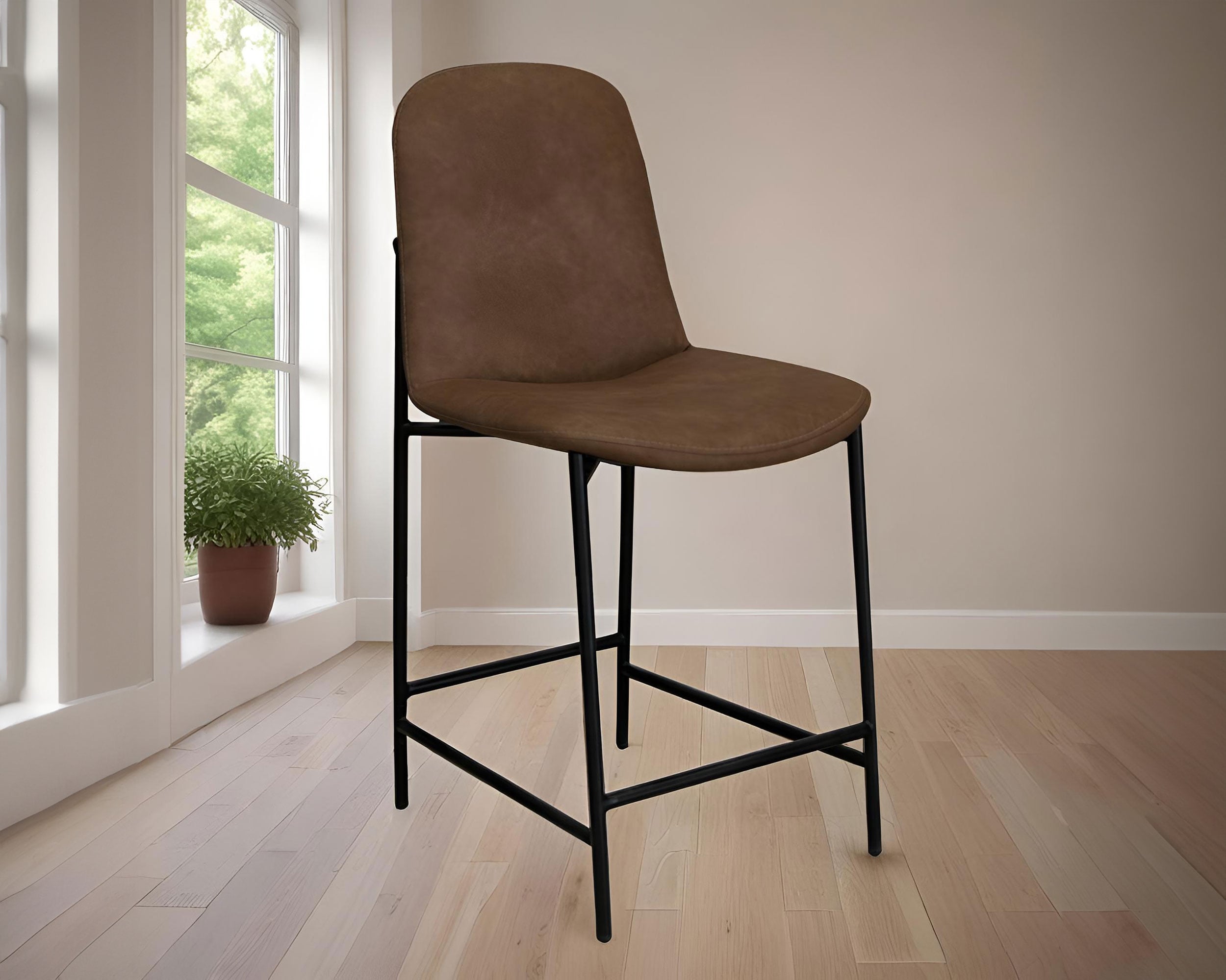 International Furniture Direct America Upholstered Barstool