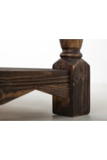 Mueblos International Dutton Farmhouse 2-Drawer Sofa Table with Open Shelf