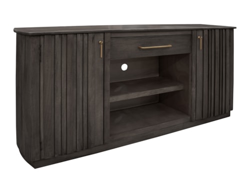 Contemporary 2-Door Entertainment Center
