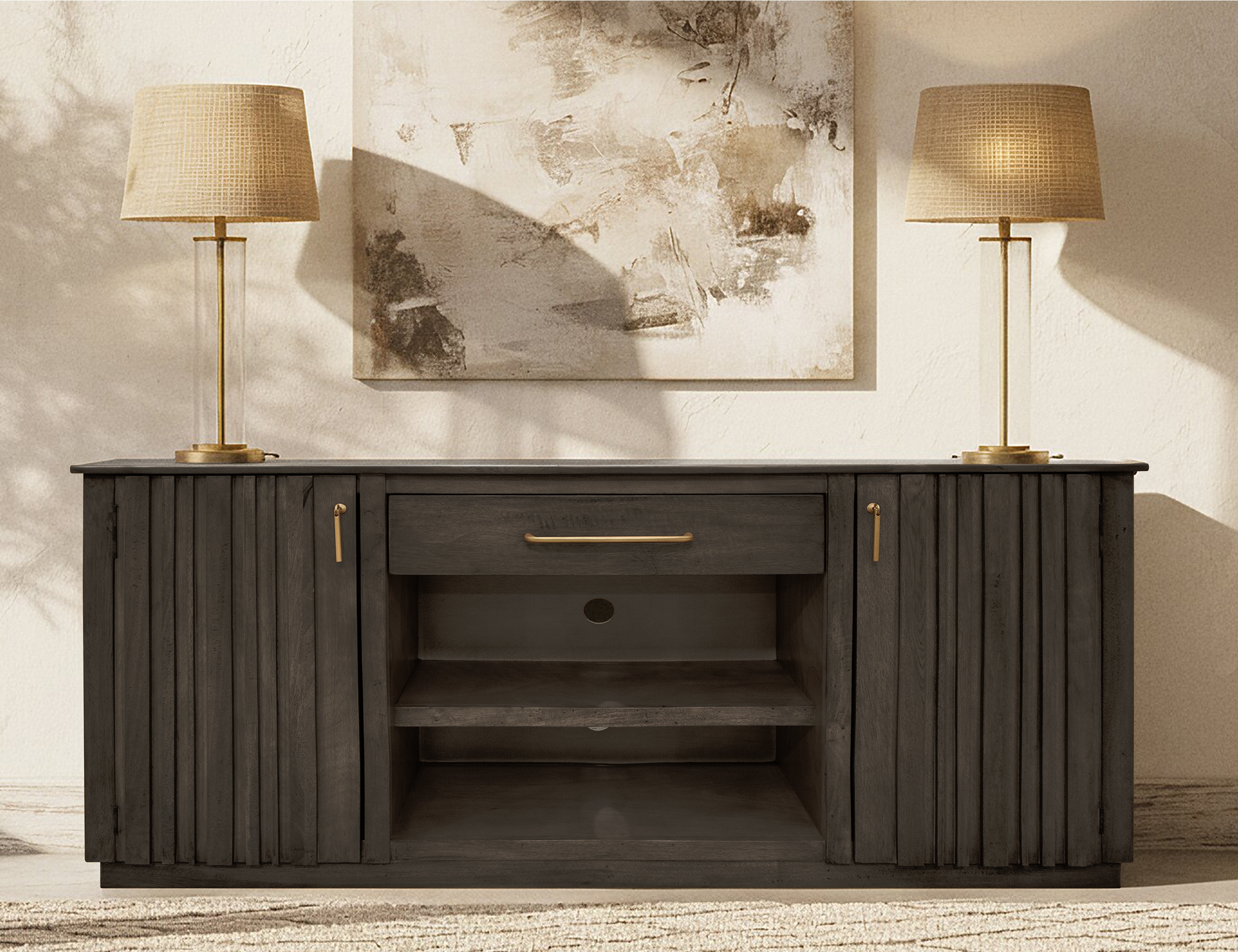 2-Door Entertainment Center