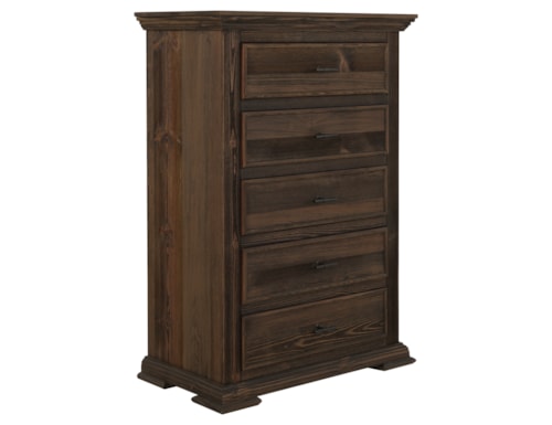 Transitional 5-Drawer Bedroom Chest with Hafele Steel Slides