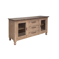 Two-Tone 3 Drawers, 2 Doors Buffet