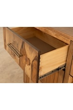 Microfiber-lined top drawer