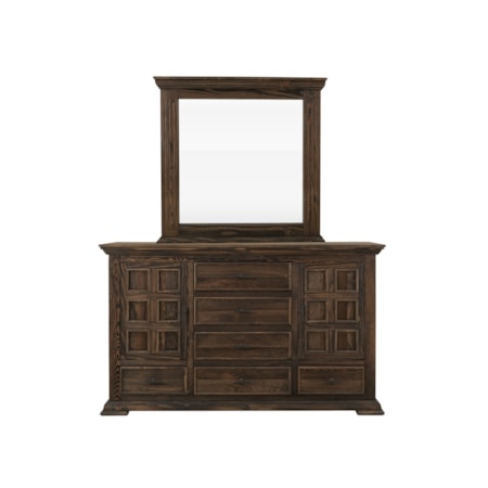 6-Drawer Dresser with Mirror