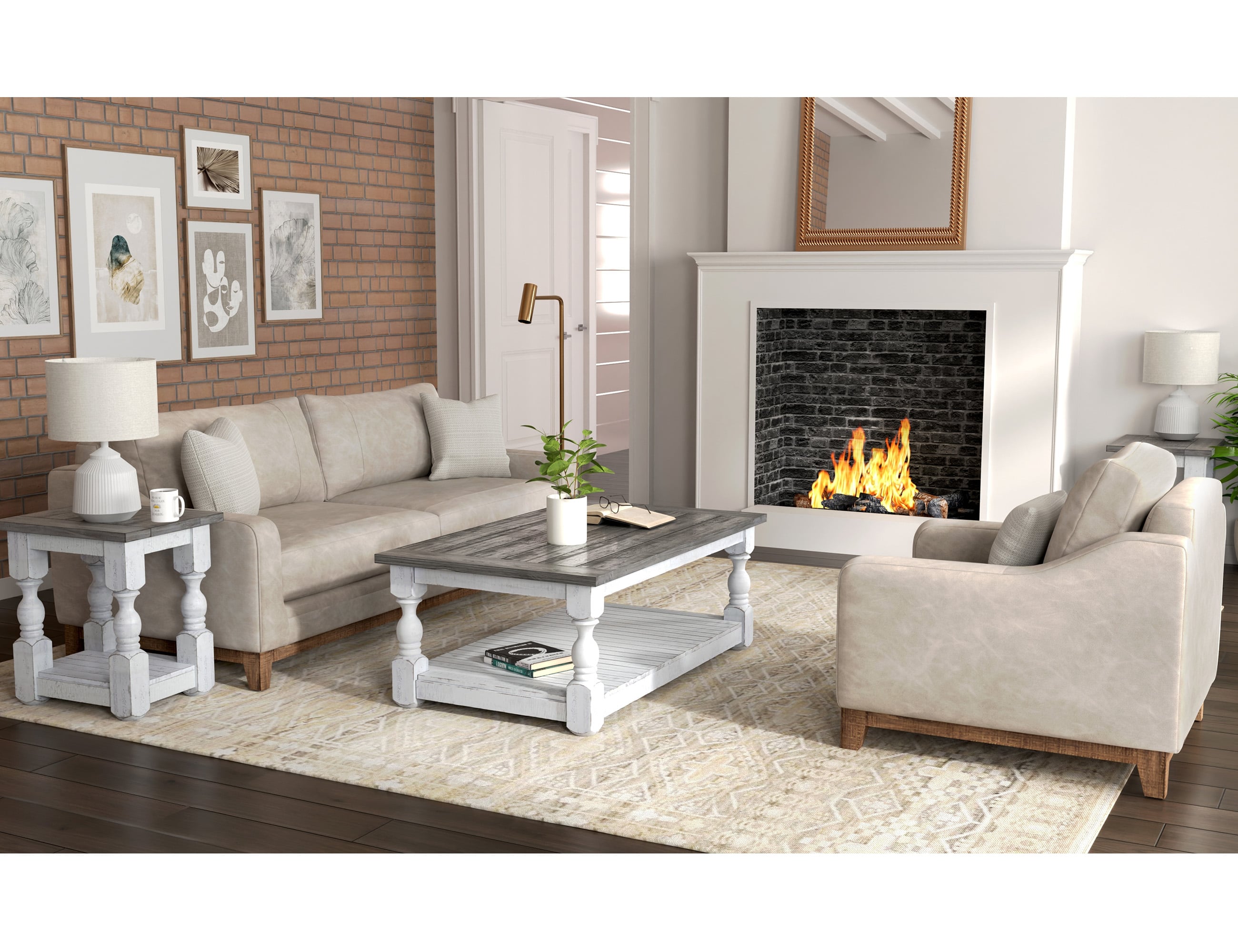 International Furniture Direct Olivo Loveseat