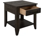 Direct Design Company Dark Teak 1-Drawer End Table
