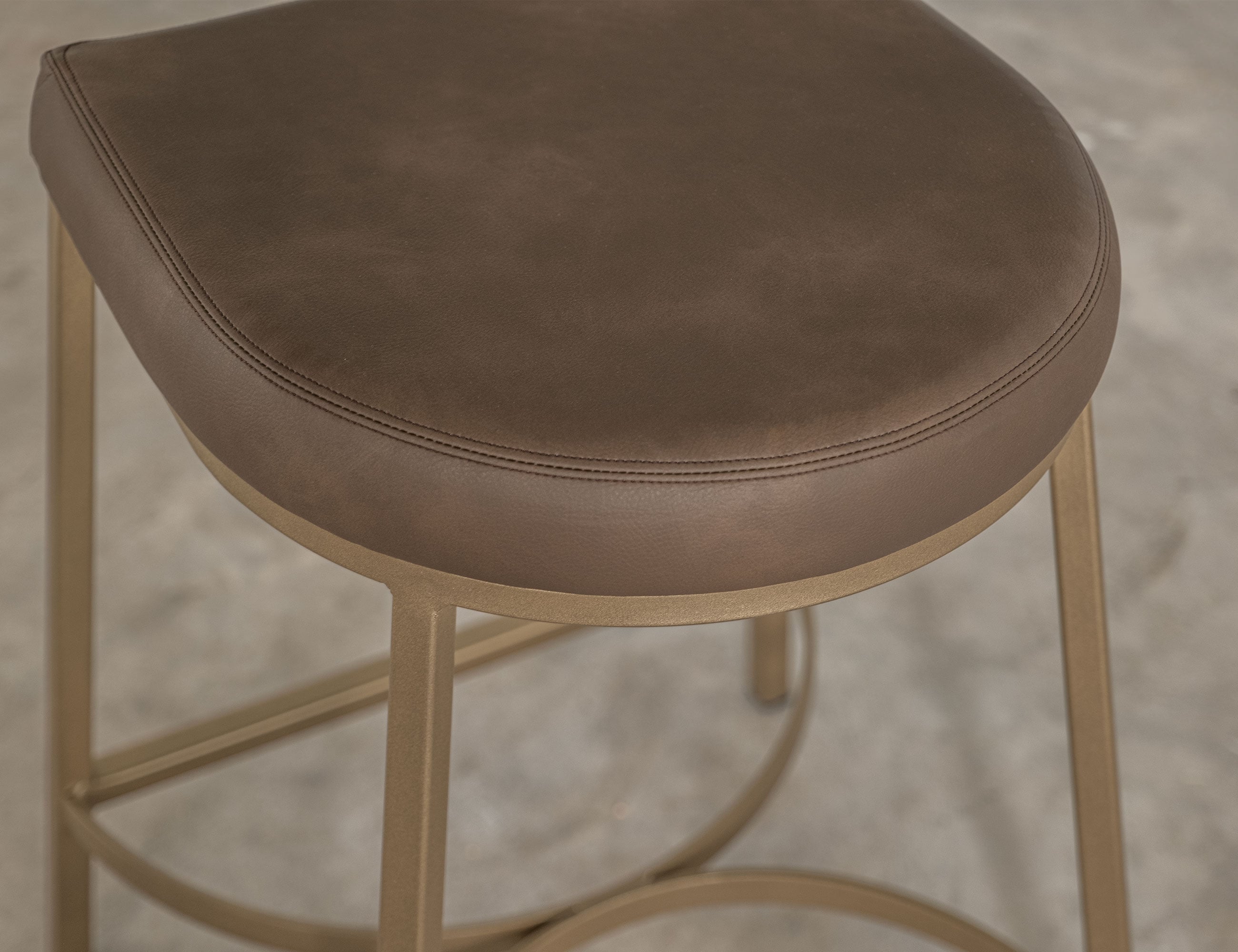 International Furniture Direct Mezquite Upholstered Stool