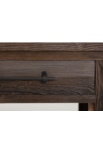 International Furniture Direct Town Modern Rustic Electric Fireplace TV Stand with Remote Control