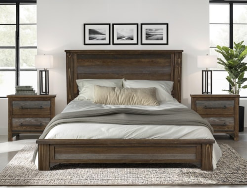 Modern Rustic 3-Piece Queen Bedroom Set