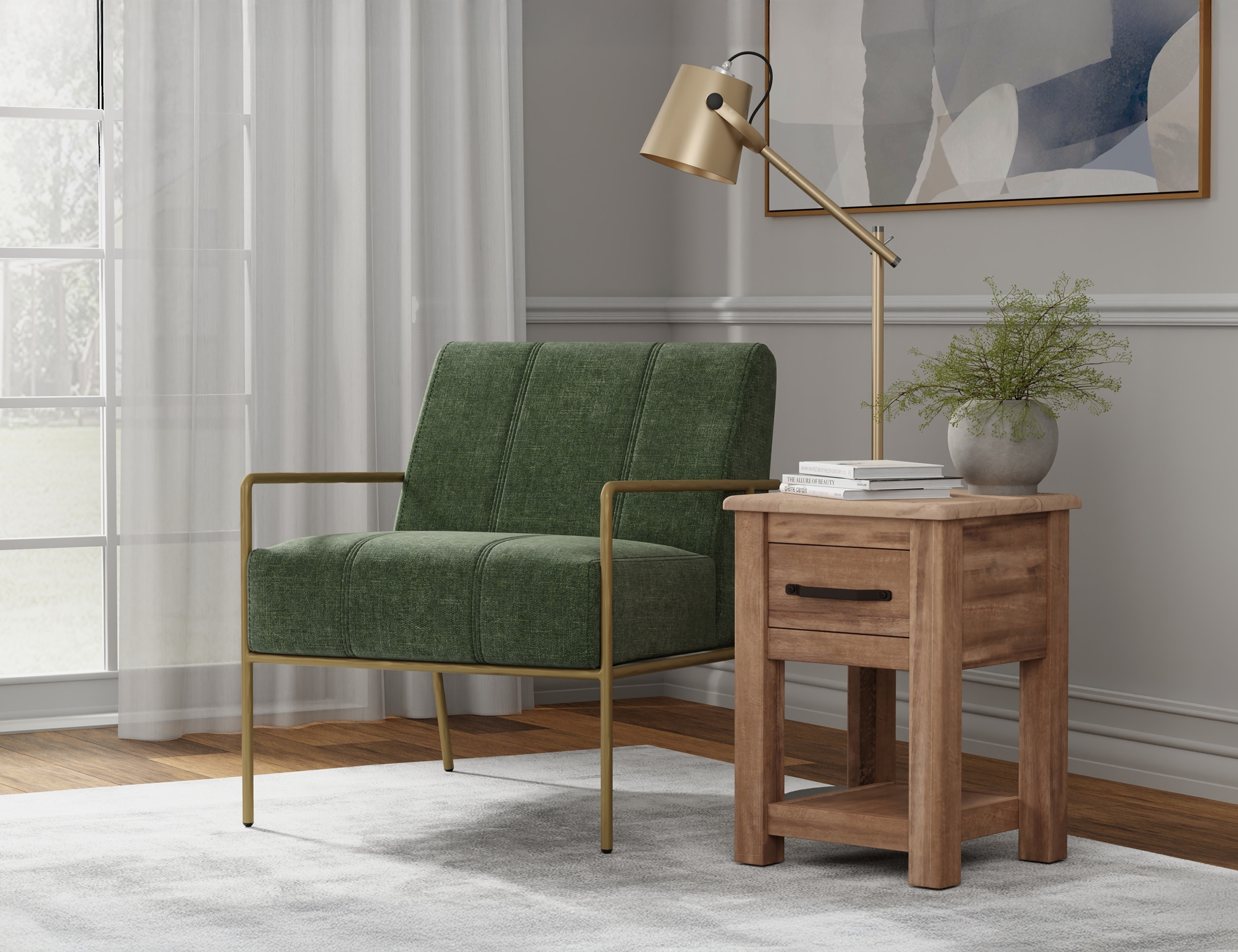 International Furniture Direct Aragon Accent Armchair