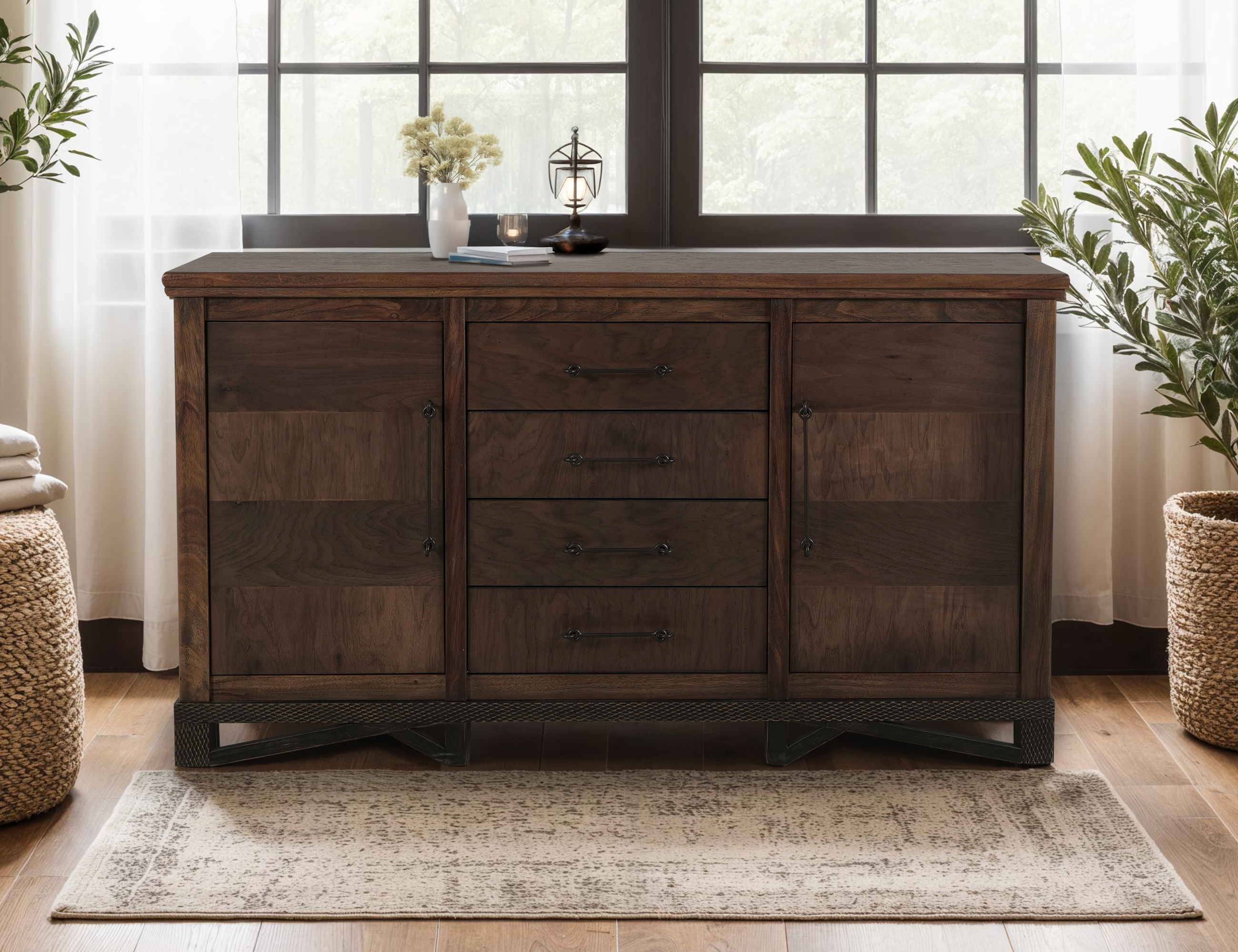 4-Drawer Console