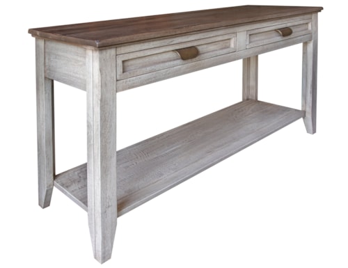 Transitional 2-Drawer Sofa Table