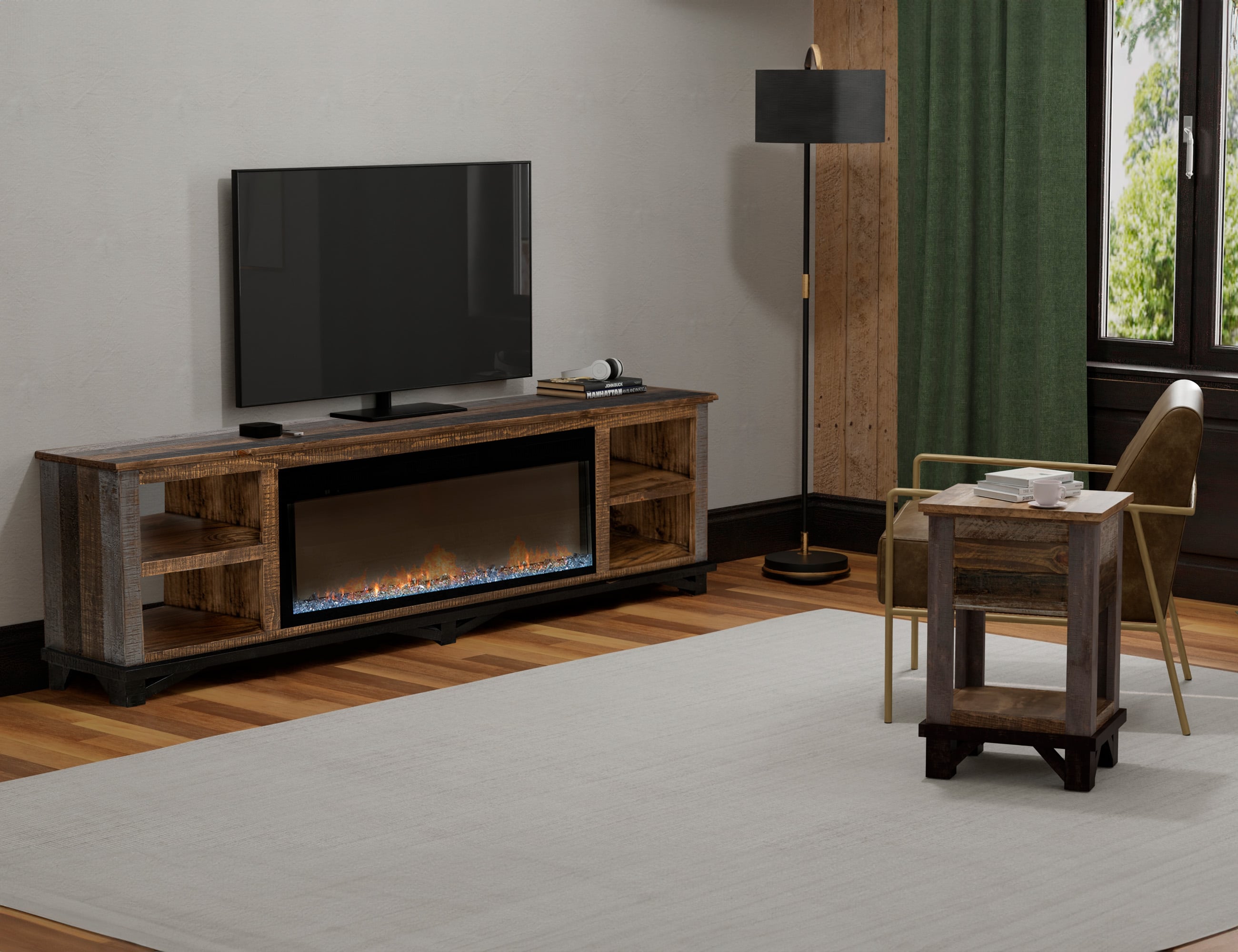 Electric Fireplace Console