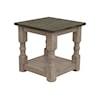 IFD International Furniture Direct Natural Stone End Table