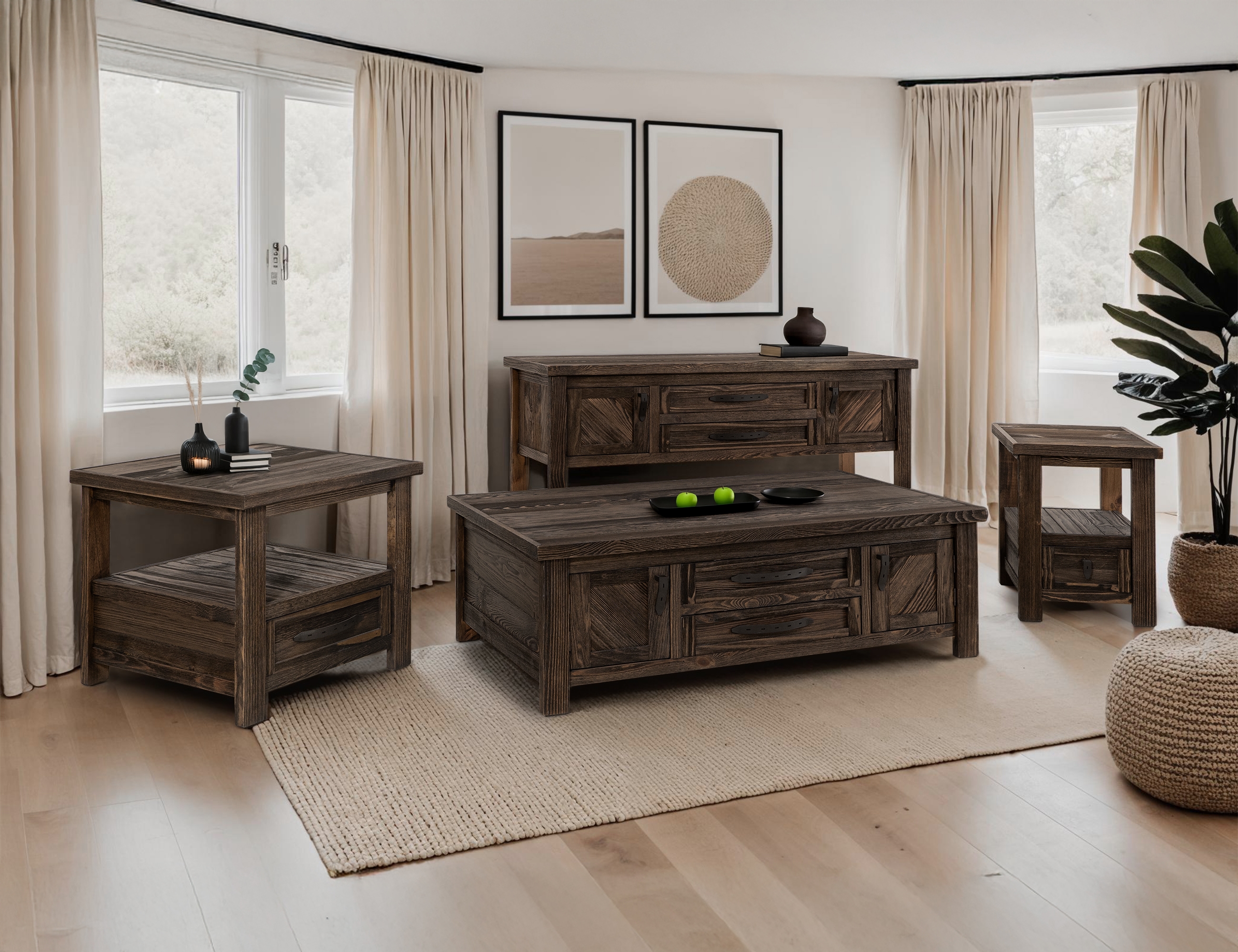 4-Drawer Cocktail Table