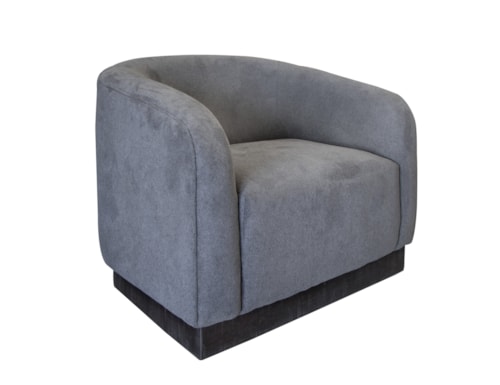 Contemporary Armchair with Accent Pillow