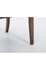 Mueblos International Walnut Transitional Upholstered Dining Chair