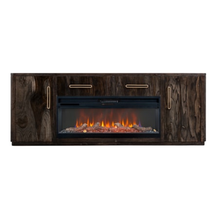Entertainment Center with Electric Fireplace