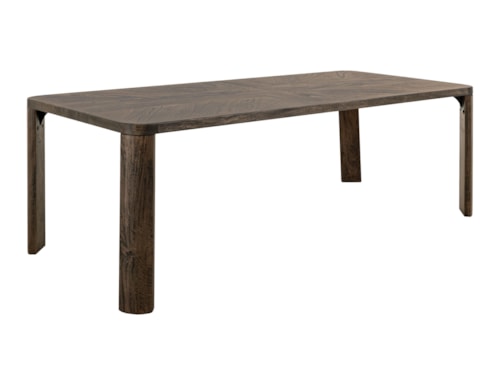 Contemporary Dining Table with Rounded Edges