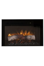 International Furniture Direct Balam Modern Rustic 6-Door Wall Unit with Electric Fireplace