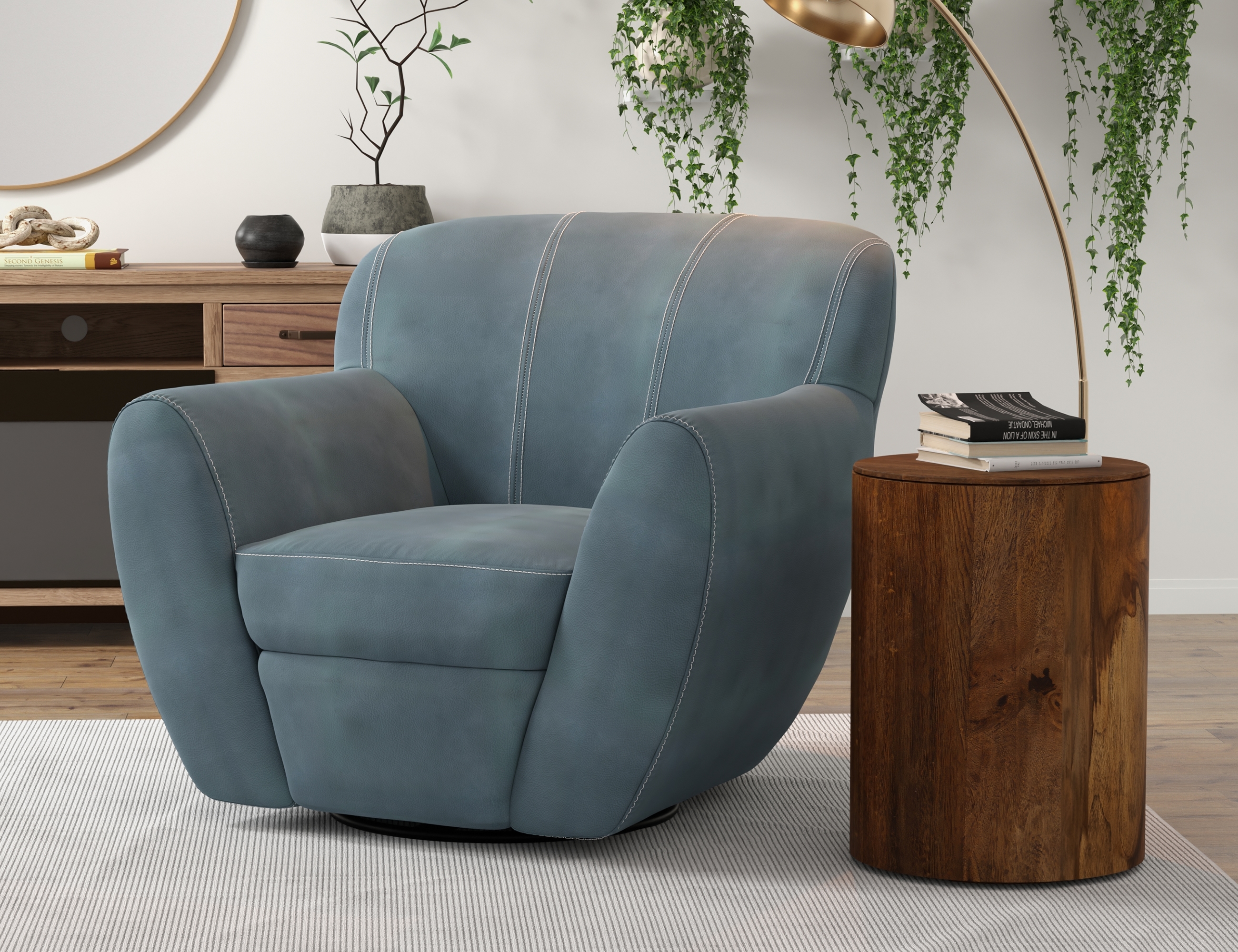 Accent Chair with 360 Swivel