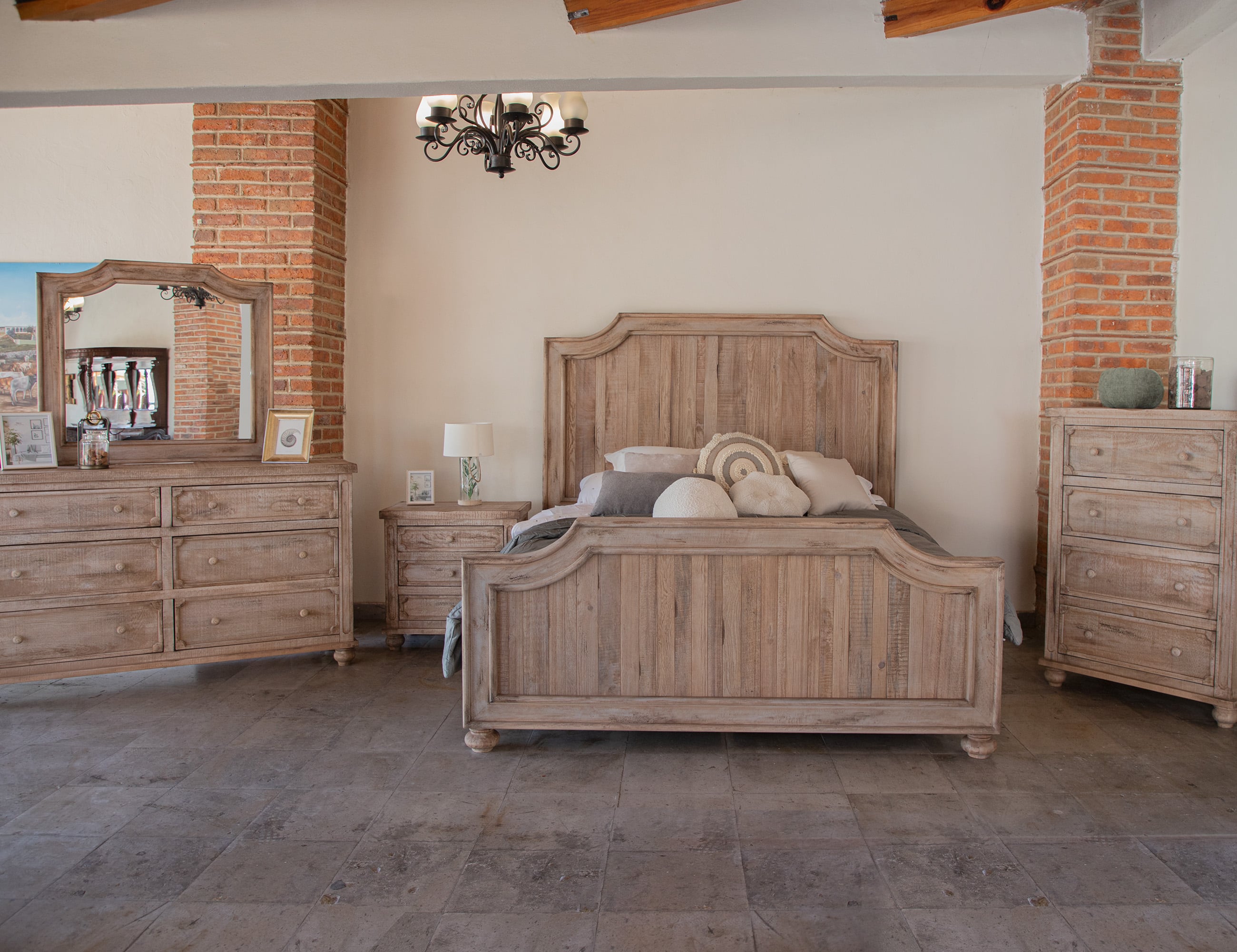 International Furniture Direct Aruba IFD7332DSR Rustic Dresser