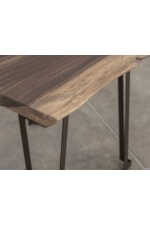 International Furniture Direct Natural Parota Rustic Live Edge Cocktail Table