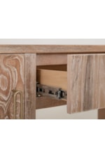 International Furniture Direct Balam Modern Rustic 1-Drawer Entertainment Center with Fireplace