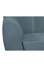 International Furniture Direct Tamesis Contemporary Accent Chair with 360 Swivel