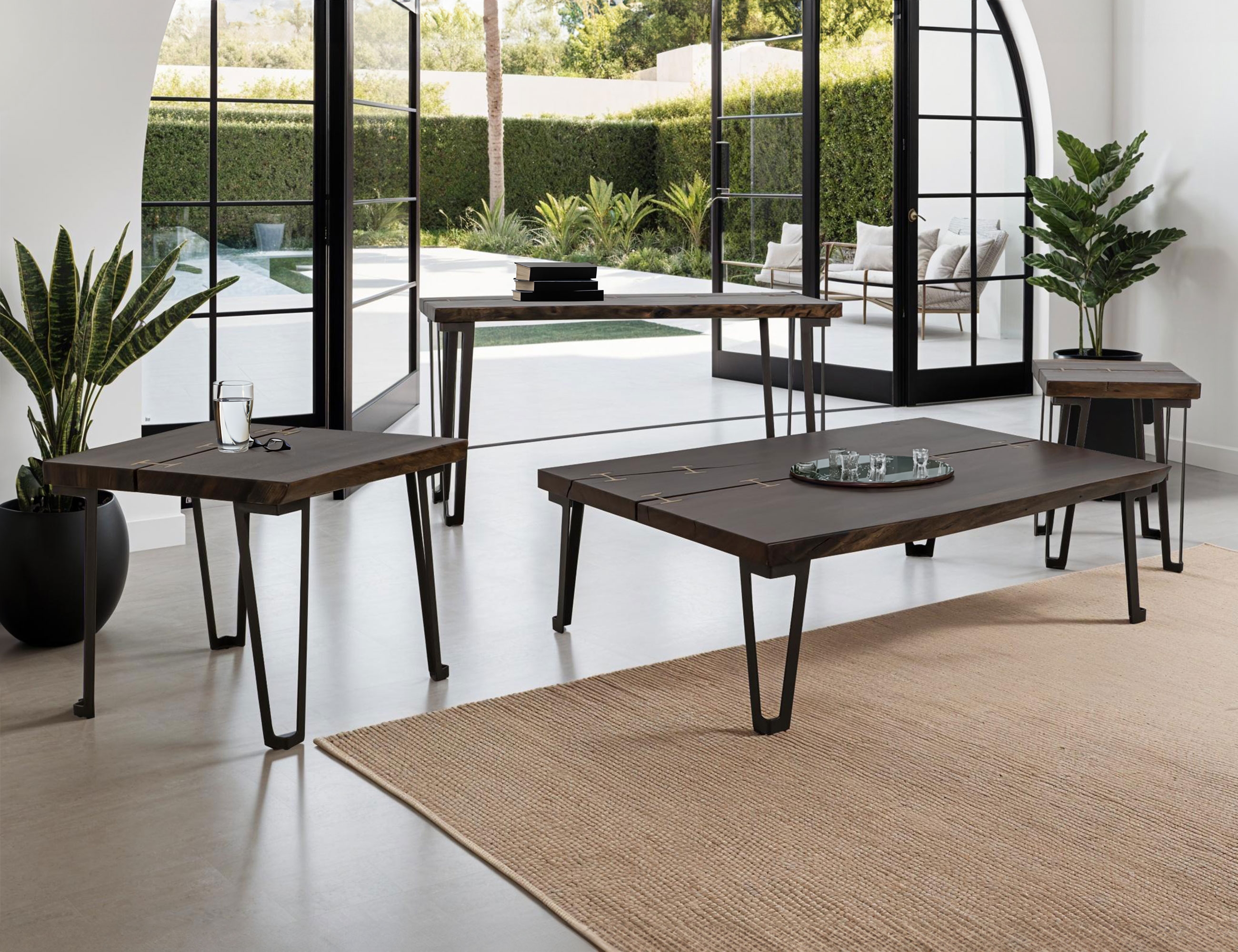 Uprooted Walnut Live Edge Sofa Table