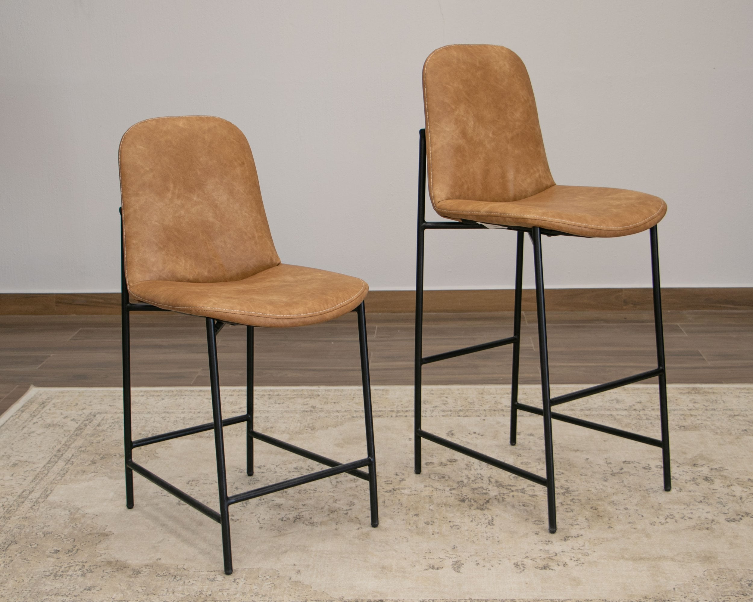 Uprooted America Upholstered Barstool