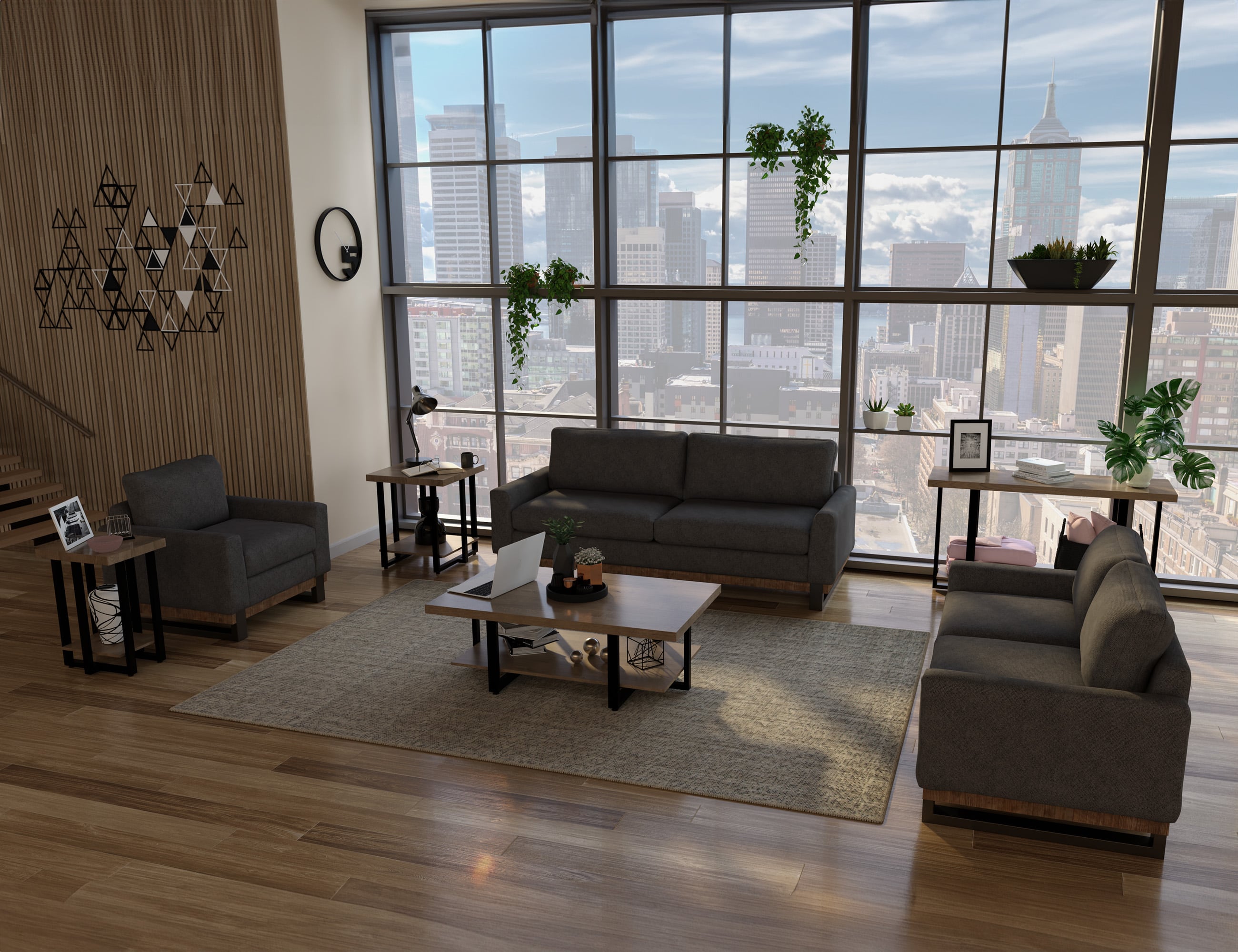 International Furniture Direct Mita Upholstered Sofa