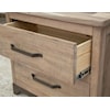 International Furniture Direct Natural Parota Nightstand