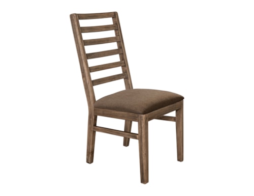 Transitional Dining Chair with Upholstered Seat