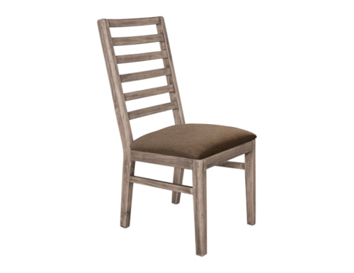 Transitional Dining Chair with Upholstered Seat