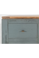 Mueblos International Timber Transitional 12-Drawer Console Table