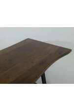 International Furniture Direct Walnut Transitional Trestle Dining Table