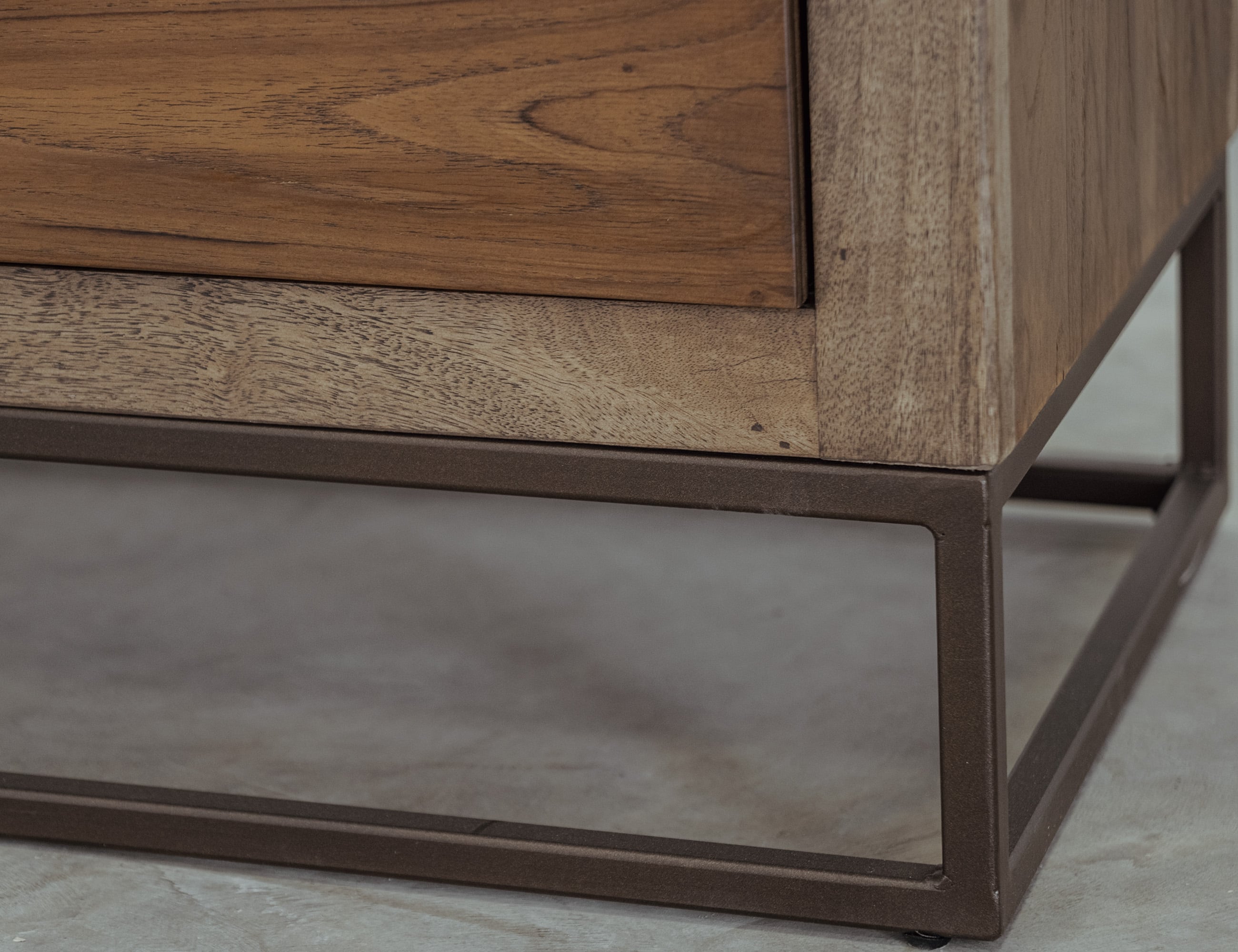 International Furniture Direct Natural Teca Nightstand