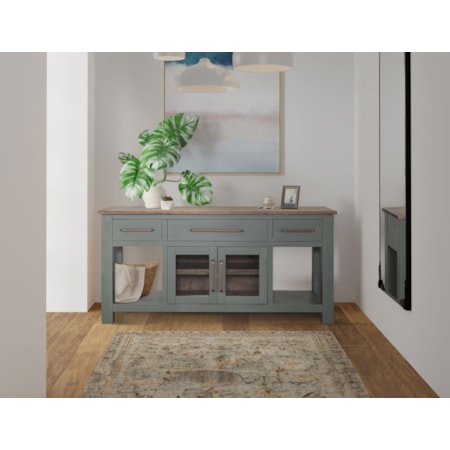 3-Drawer Console Table