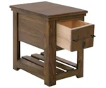 Direct Design Company Walnut 1-Drawer Chairside Table