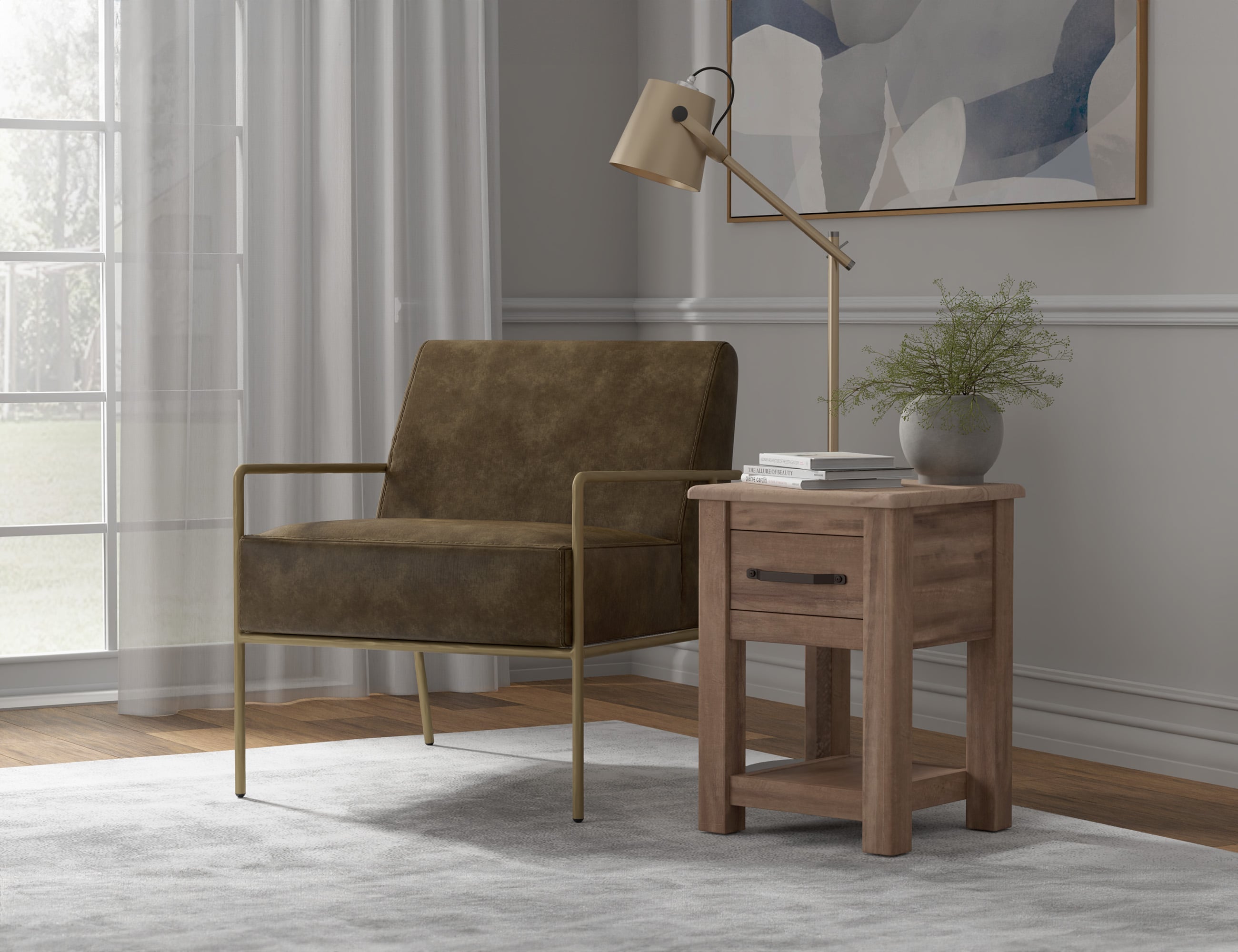 International Furniture Direct Aragon Accent Armchair