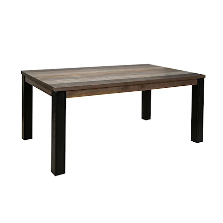 Transitional Rectangular Dining Table with Legs