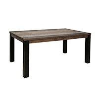 Transitional Rectangular Dining Table with Legs