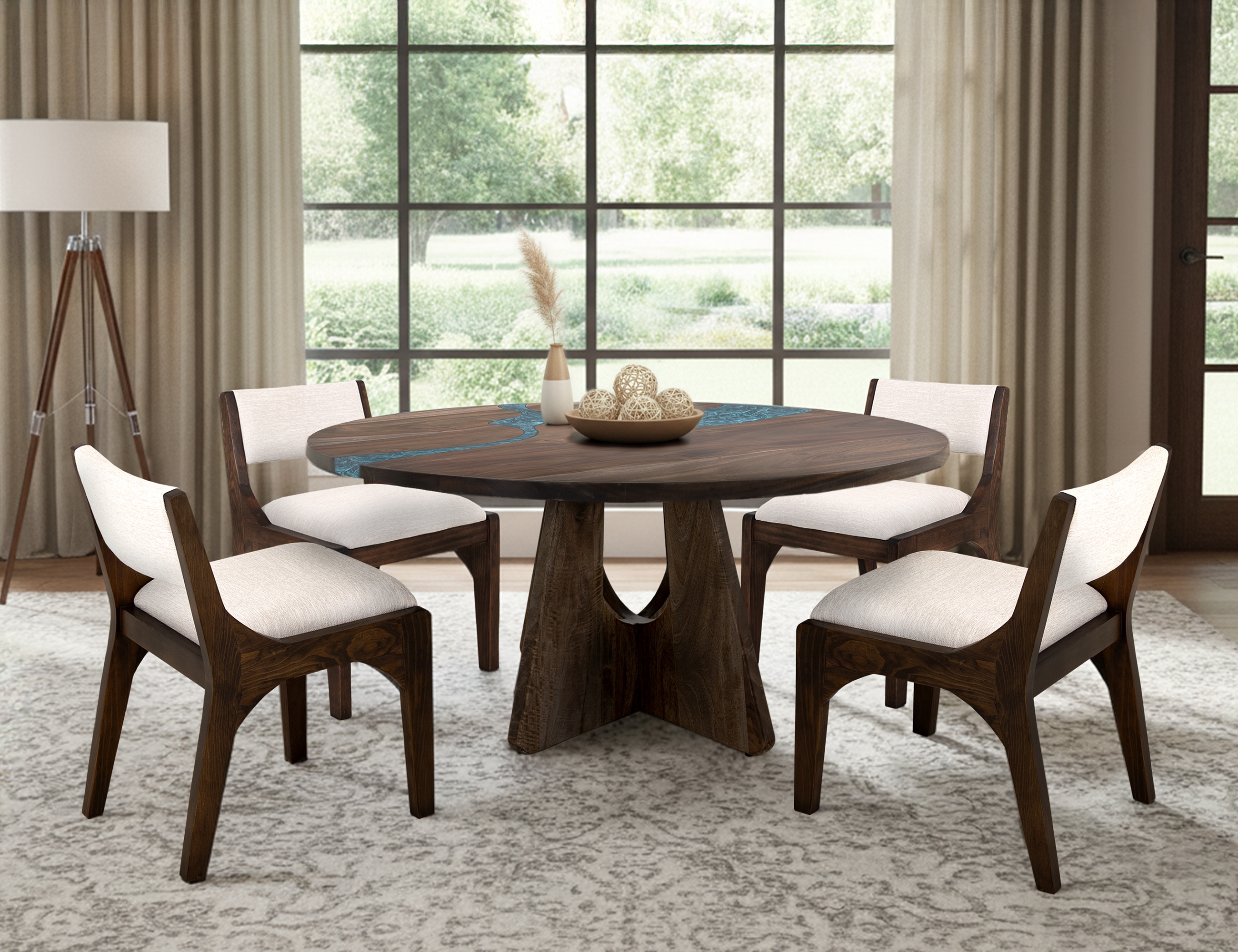 International Furniture Direct Zaphiro Round Table