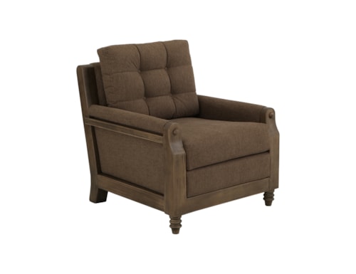 Traditional Arm Chair with Tufted Back