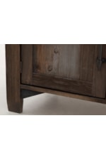 International Furniture Direct Town Modern Rustic Electric Fireplace TV Stand with Remote Control