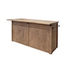 International Furniture Direct Natural Parota Kitchen Island